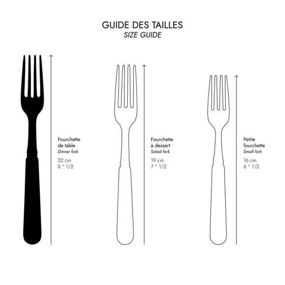 Sabre Paris Icône, Moss Soup spoon & Fork Set of 6 - Picture 5 of 9